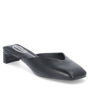 Scoop Women's Triangle Shaped Kitten Heel with Square Toe size 7M, Black